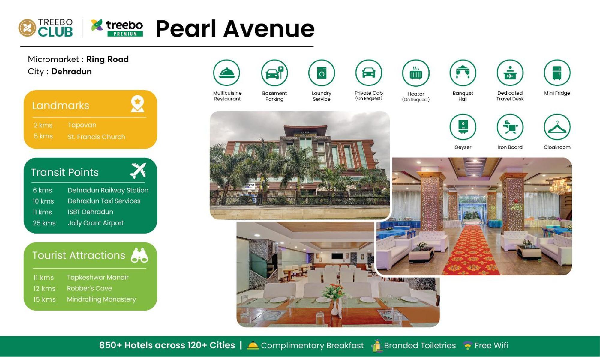 Hotel Treebo Premium Pearl Avenue, Ring Road Dehradun Exterior foto